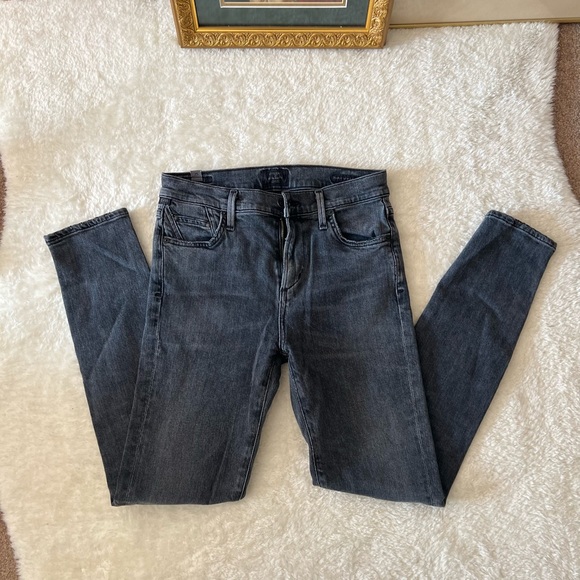 EUC❣️ Citizens of Humanity Rocket Ankle High Rise Skinny. Distressed grey, Sz 25 - Picture 7 of 8